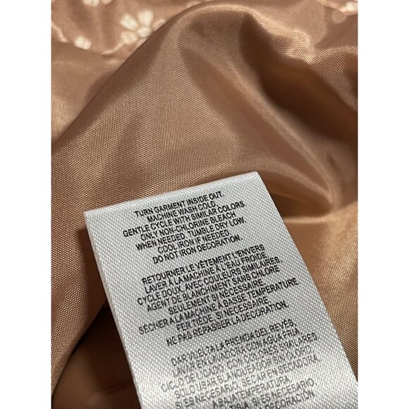 Lucky Brand Girls Floral Quilted Sherpa Vest Size 6 Warm Brown Cream Colorway - Picture 6 of 7